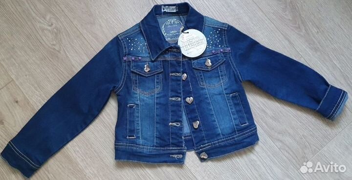Джинсовая куртка на девочку