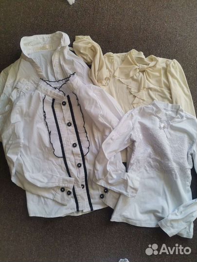 Рубашки блузки в школу 122-134
