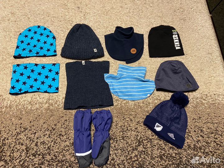 Шапки, снуды, манишки, краги. Новое и бу