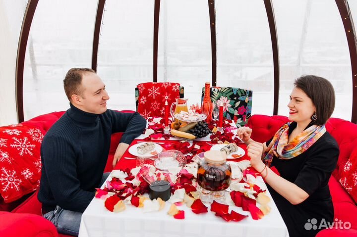 Романтический сюрприз и ужин под куполом