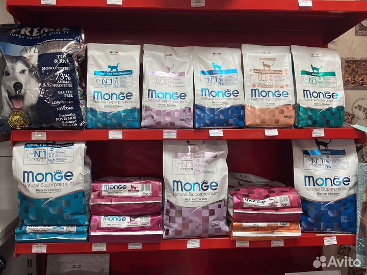 Монж (Monge) корм для собак и кошек