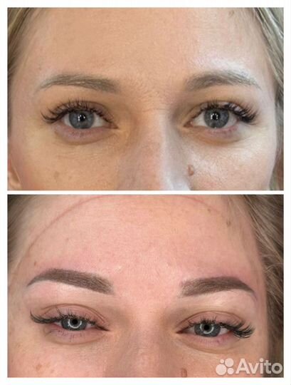 Перманентный макияж бровей