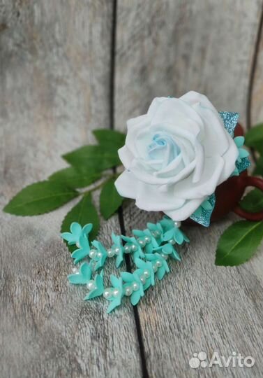 Резиночки с цветами из фоамирана