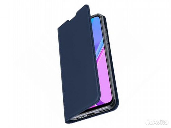 Книжка бархатная Redmi 9 Темно-синий