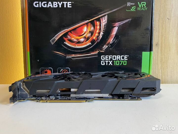 Видеокарта GTX 1070 windforce 8GB гарантия