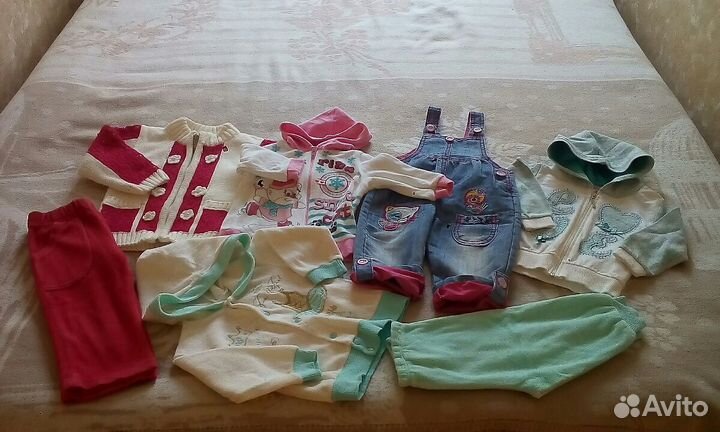 Вещи пакетом на девочку 6-12 месяцев