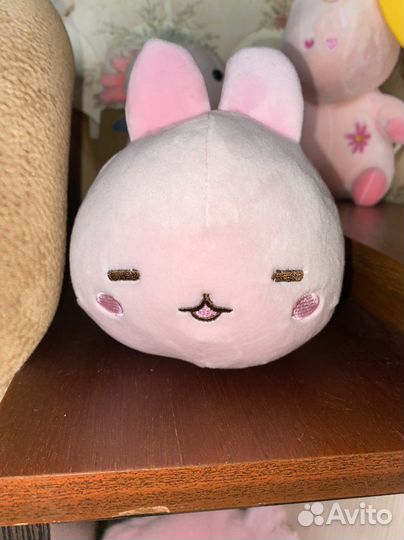 Плюшевый кролик розовый