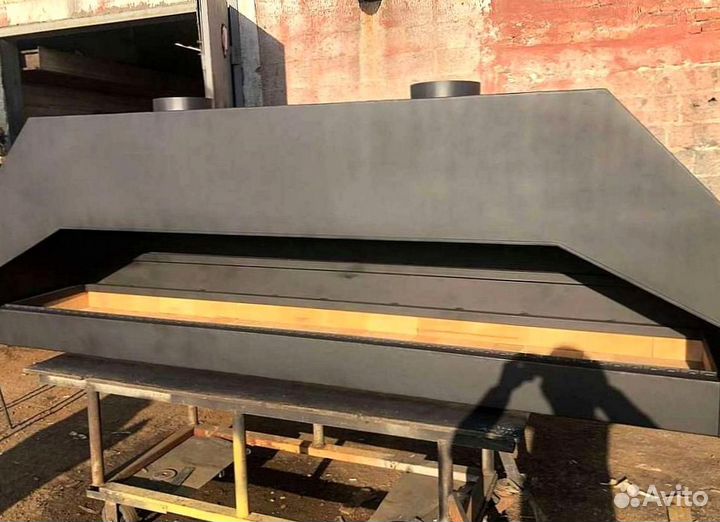 Мангал закрытый, мангал с вытяжкой