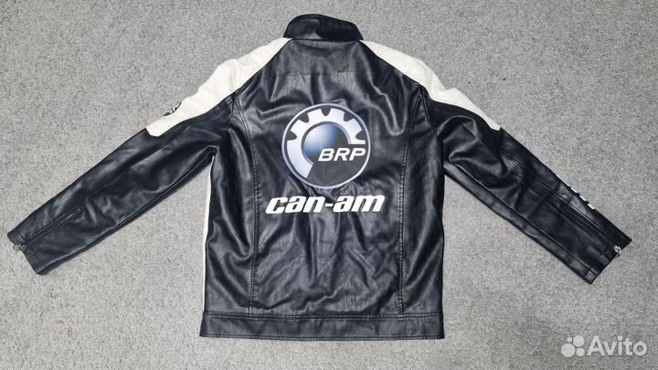 Мотокуртка кожаная мужская 48