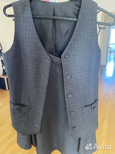 Школьная форма для девочки 158 164 серая