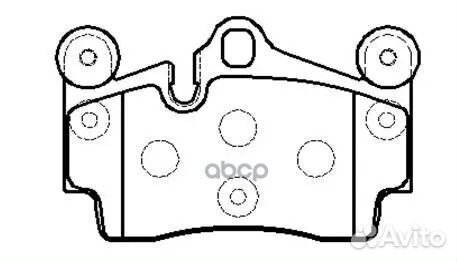 Колодки тормозные дисковые VW: Touareg(18 inch