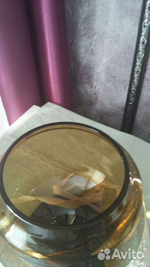 Кофетница цветное стекло -СССР риаритет