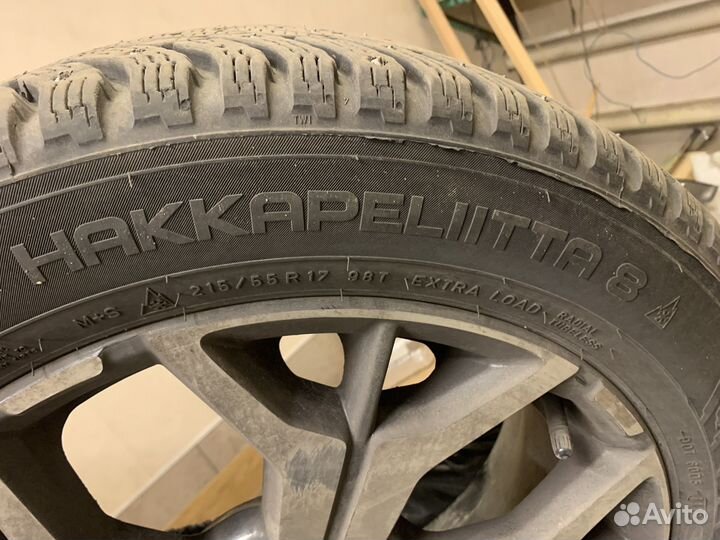 Резина зимняя шипованная 215/55/16