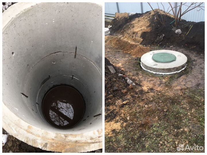 Копка Колодцев Чистка Бурение. Домик для колодца