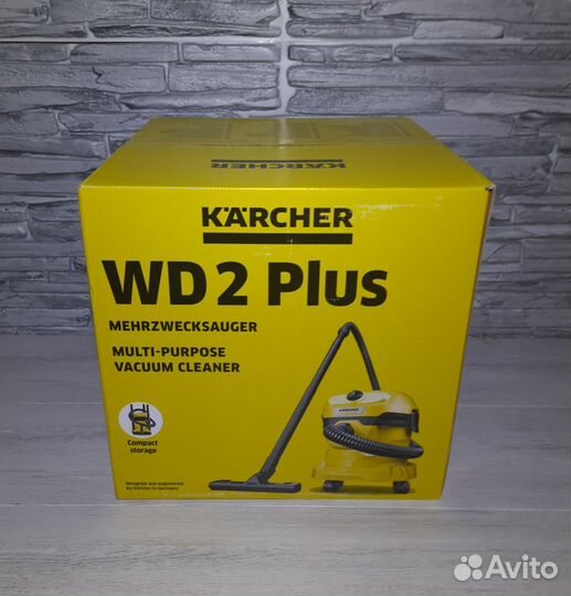 Новый строительный пылесос Karcher WD 2 Plus