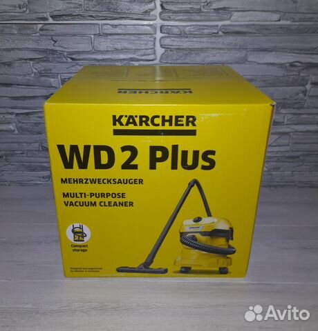Новый строительный пылесос Karcher WD 2 Plus купить в Москве | Товары ...