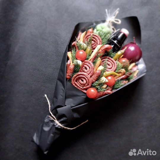 Букет мужской из колбасы и не только