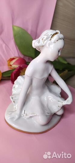 Статуэтка фарфоровая СССР юная Балерина лфз