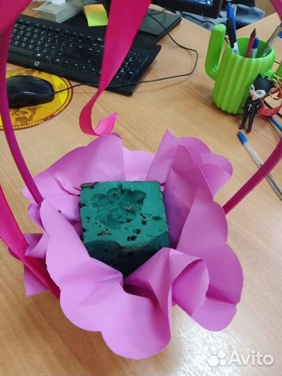 Корзинка плетёная для букета