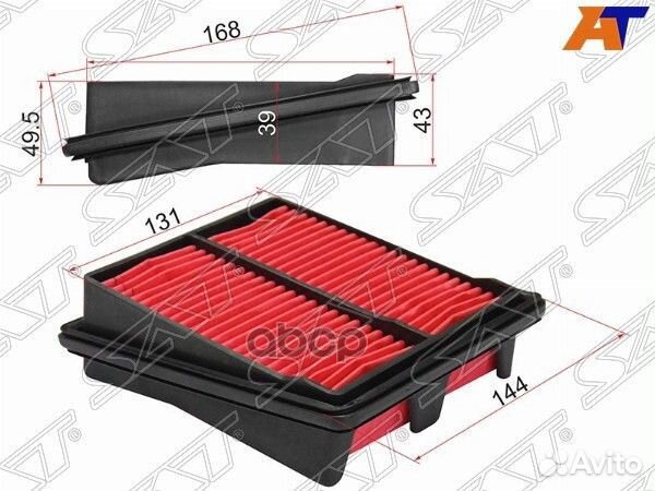 Фильтр воздушный honda jazz 02-08 ST-17220-PWA-J10