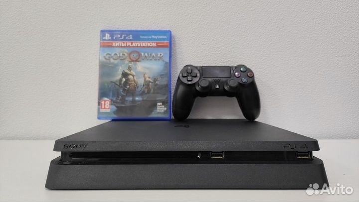 Sony PS4 Slim 76 игр + 2 геймпада