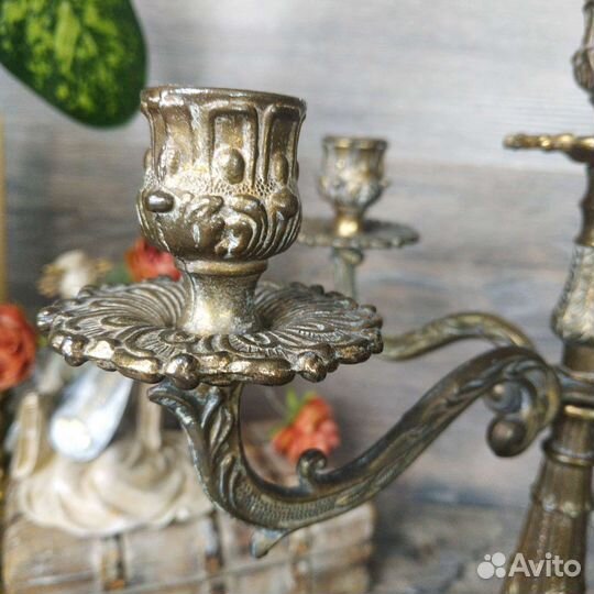 Антиквариат из Европы. Канделябр на 5свечей