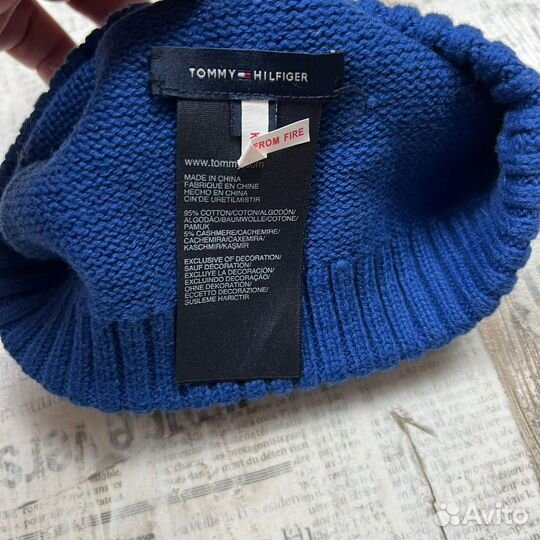 Женская шапка бини Tommy Hilfiger / Томми Хилфигер