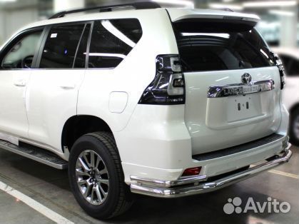 Защита заднего Toyota Land Cruiser Prado 150 Style