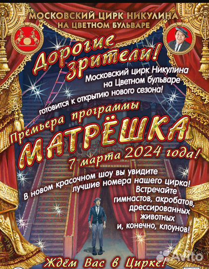 Цирк Никулина шоу Матрешка