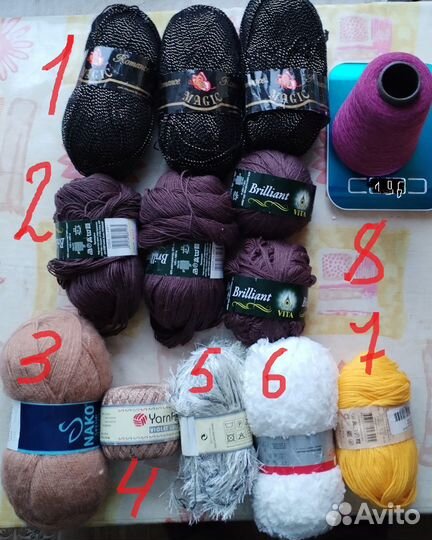 Пряжа для вязания новая