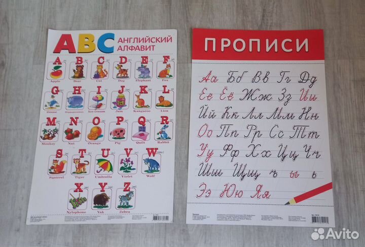 Обучающий плакат А3 бу