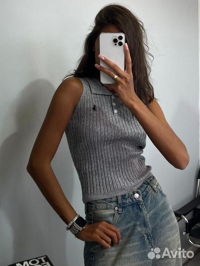 Вязаная майка Polo Ralph Lauren единый до 44