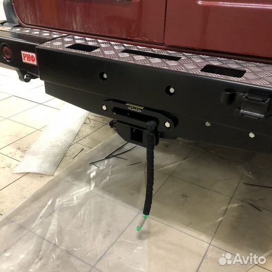 Бампер риф задний Соболь под лебедку с калиткой