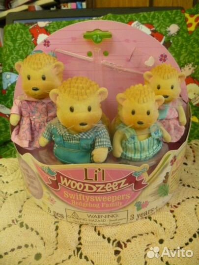 Ежик Смешарик Мягкая игрушка Семья Woodzeez Брошь