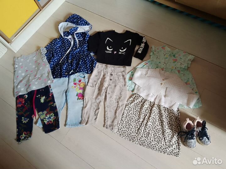Пакет фирменных вещей для девочки 86-92