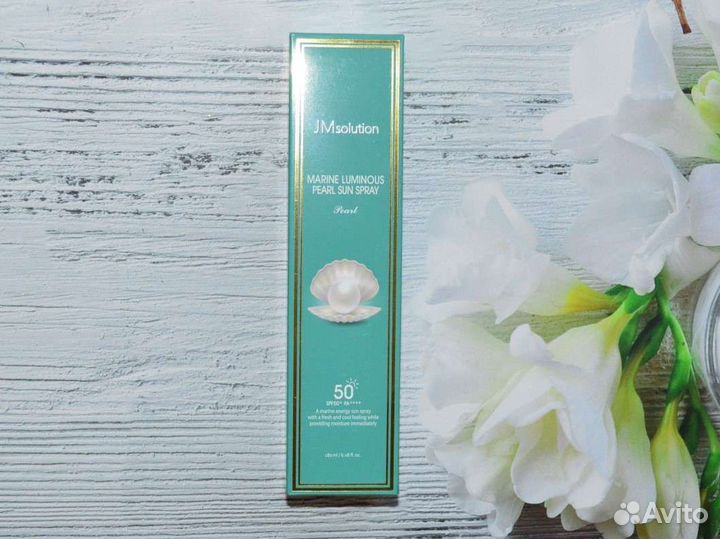 Солнцезащитный спрей с жемчугом JMsolution