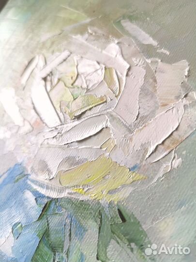 Картина маслом на холсте цветы 