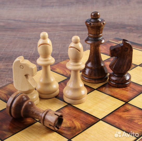 Шахматы шашки нарды 3в1 40*40 см