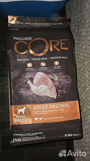 Сухой корм для собак Wellness core