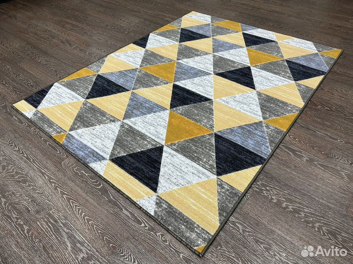 Палас принт 1.5х2 треугольники