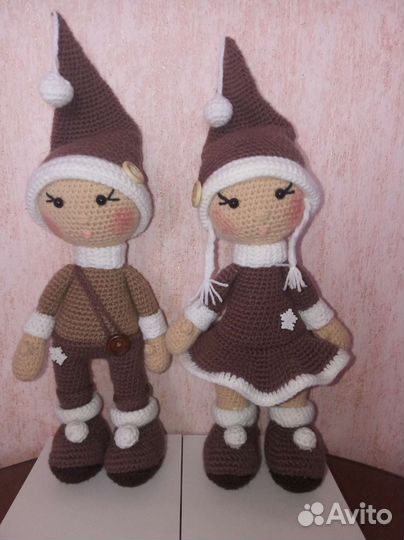 Куклы мальчик и девочка. Эльфы