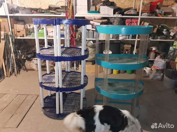 Полки стеллажи пластиковые