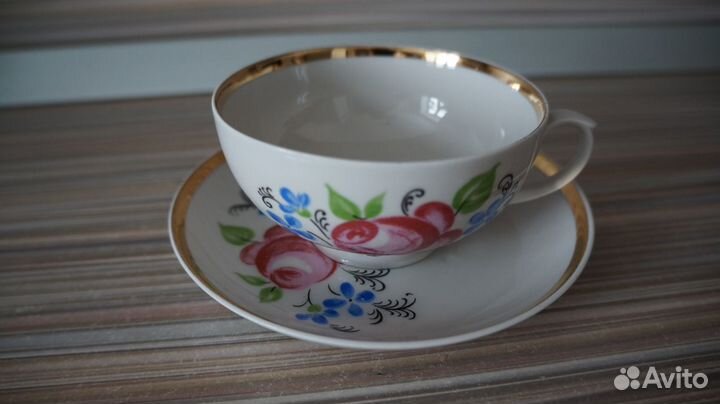 Чайный сервиз СССР (Дулево) с клеймами