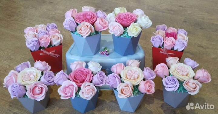 Мыльные розы букеты
