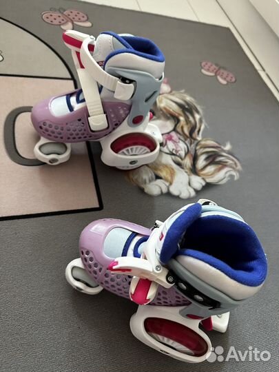 Роликовые коньки детские раздвижные