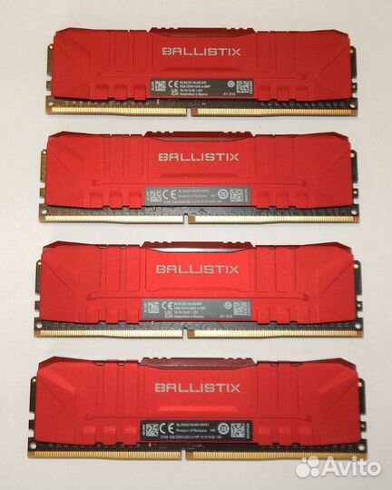 16 Gb Crucial Ballistix Red BL8G32C16U4R