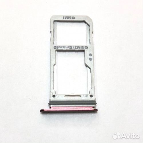 Лоток симкарты Samsung S8 красный
