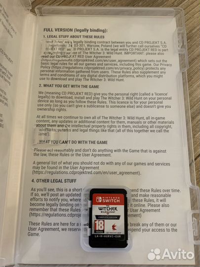 Ведьмак 3 nintendo switch. Полное издание
