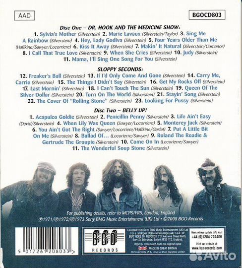 Dr. Hook - Sloppy Seconds / Belly Up (2CD)