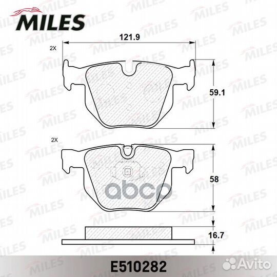 Колодки тормозные задние (Смесь ceramic) BMW E9